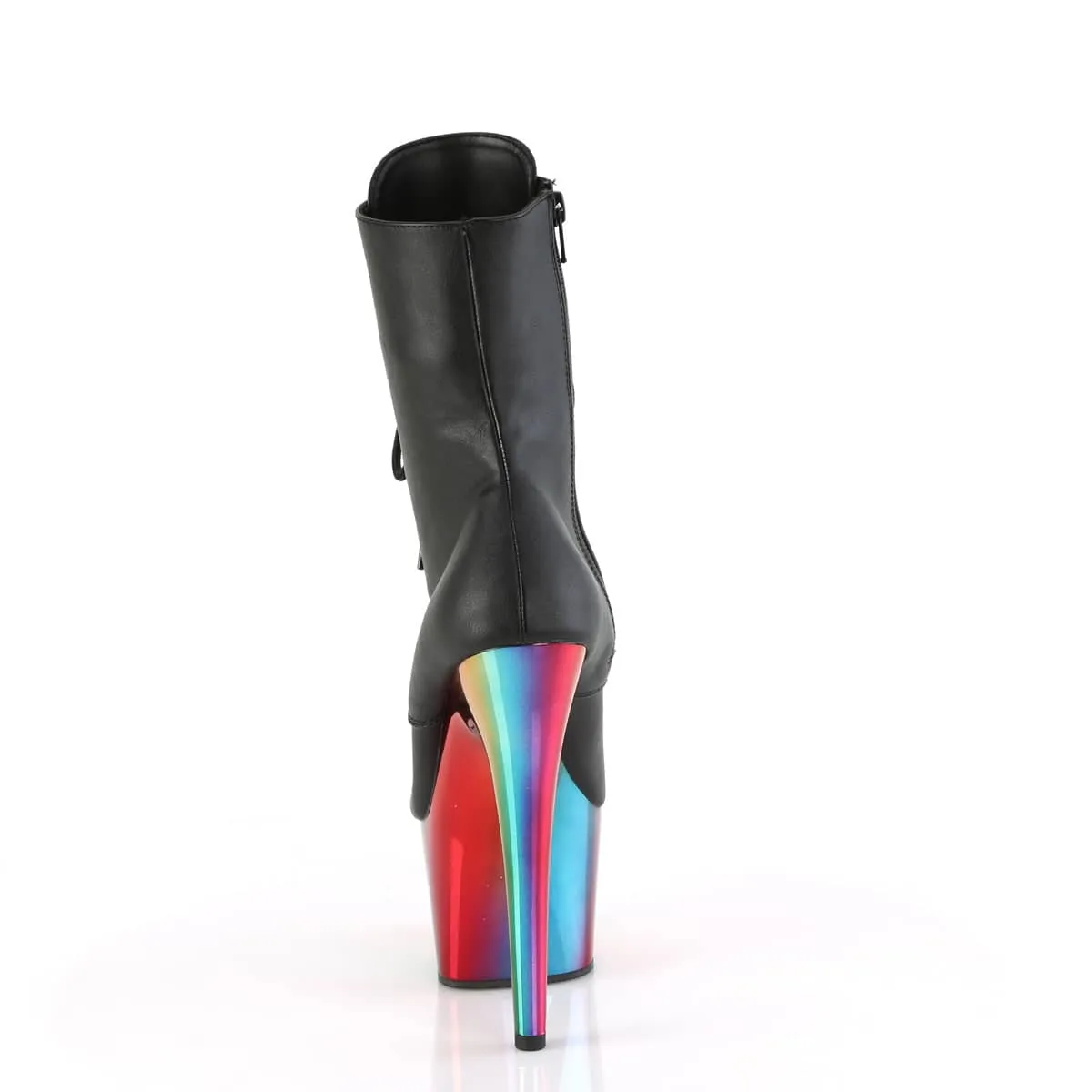 ADORE-1020RC Black & Multi Colour Calf High Boots