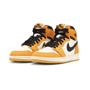 Air Jordan 1 High OG 'Yellow Ochre' Big Kids' Shoes