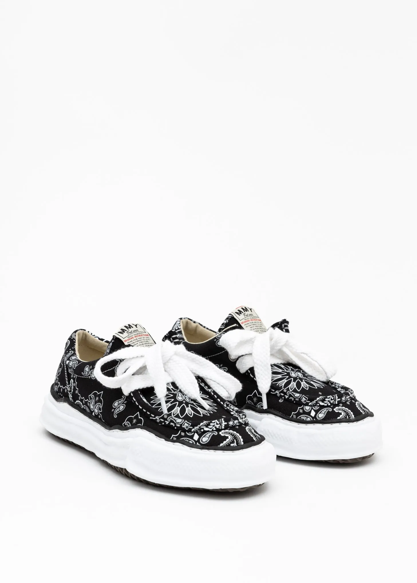 Black Original Sole Bandana Moccasin Sneaker