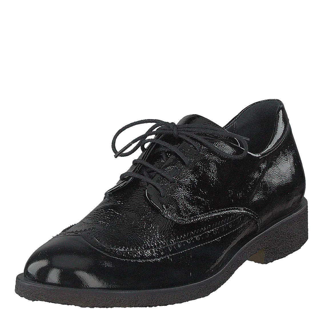 Brogues W. Cap-toe And Laces Black Patent
