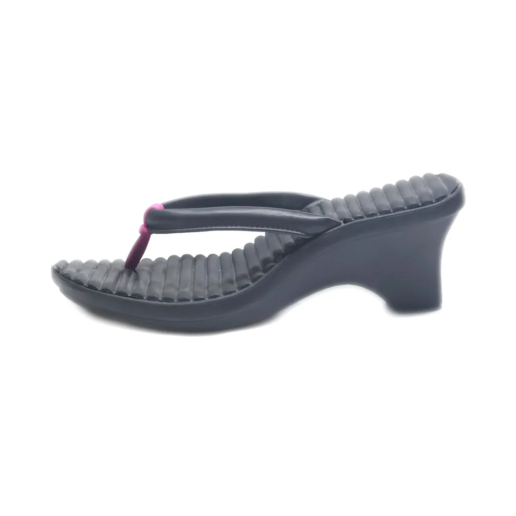 Crocs Cabana Wedge Sandals Eva Black Colour For Women