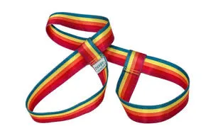 Derby Laces Skate Gear Leash 54 inch (137 cm) Rainforest Sunset Stripe