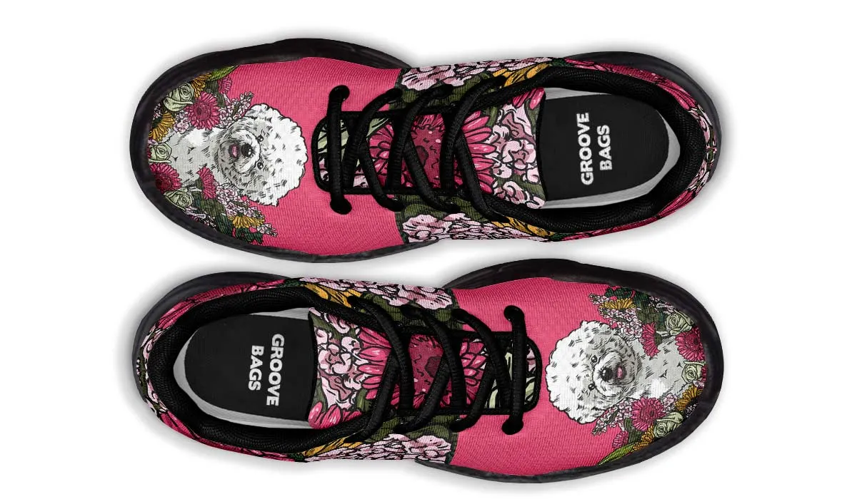 Illustrated Bichon Frise Chunky Sneakers