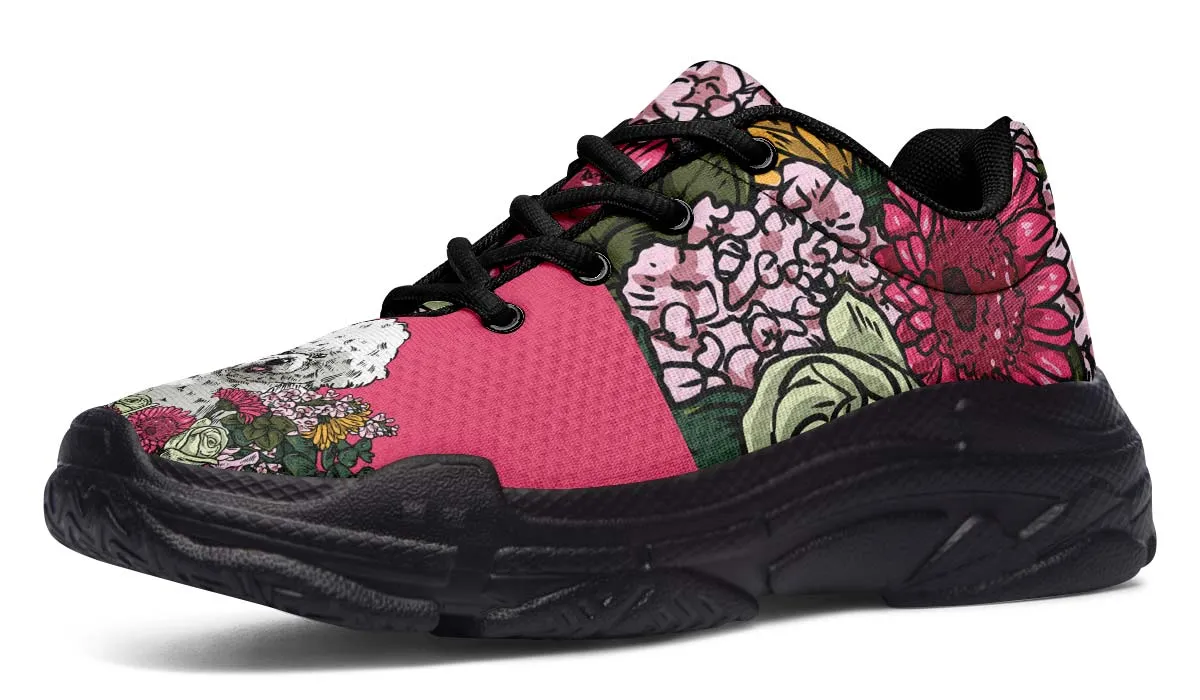 Illustrated Bichon Frise Chunky Sneakers