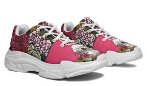 Illustrated Bichon Frise Chunky Sneakers
