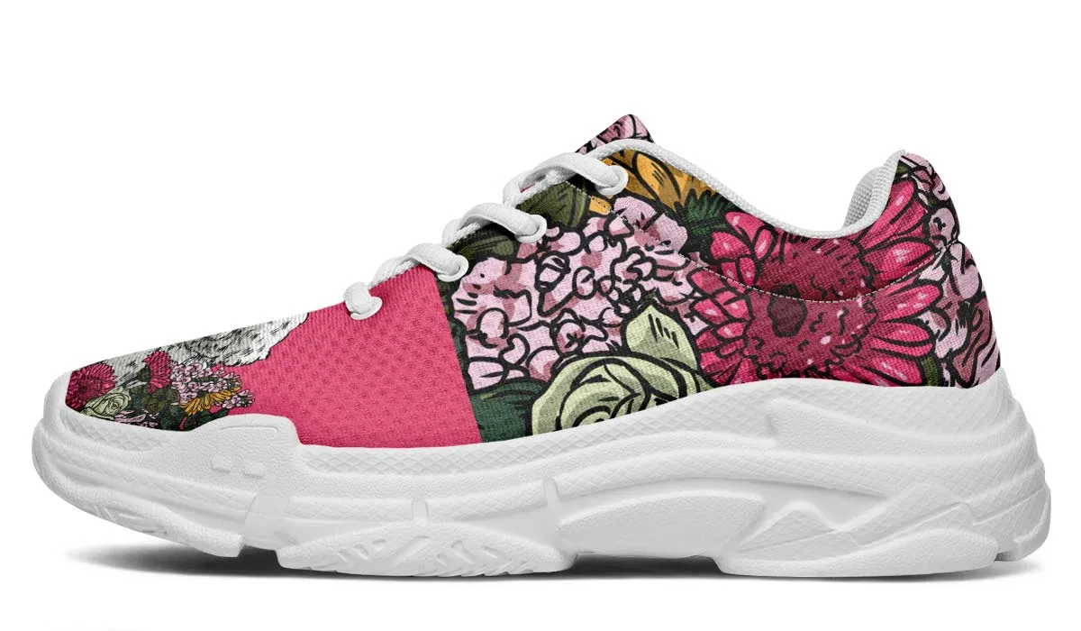 Illustrated Bichon Frise Chunky Sneakers