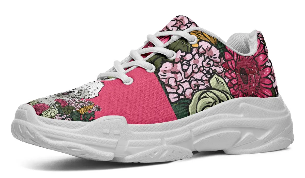 Illustrated Bichon Frise Chunky Sneakers