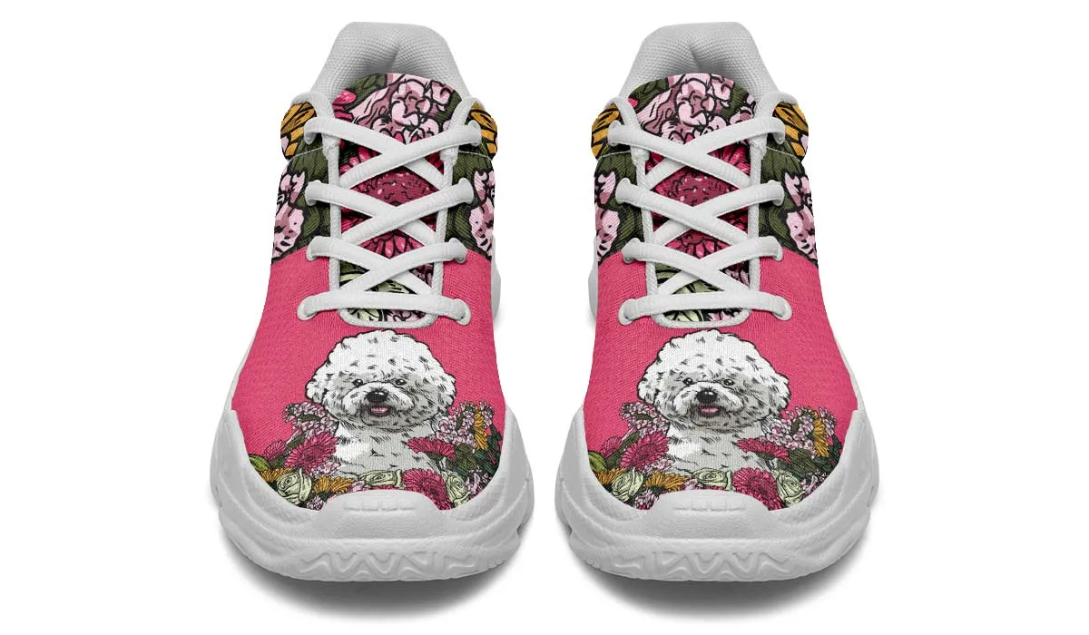 Illustrated Bichon Frise Chunky Sneakers
