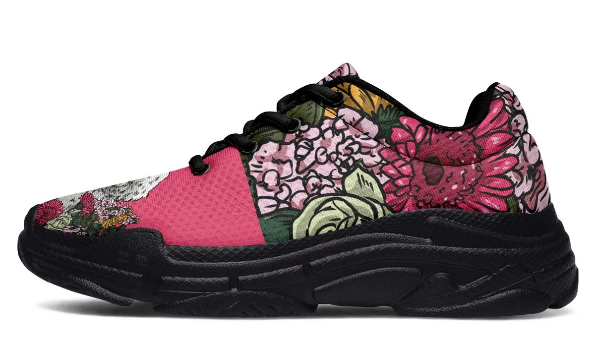 Illustrated Bichon Frise Chunky Sneakers