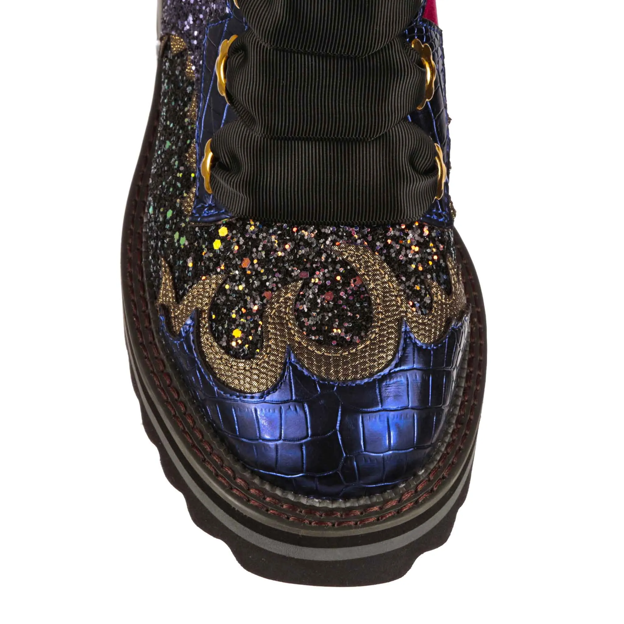Irregular Choice Womens Dragons & Fire Dragon Fyre Bug Ankle Boots - Purple