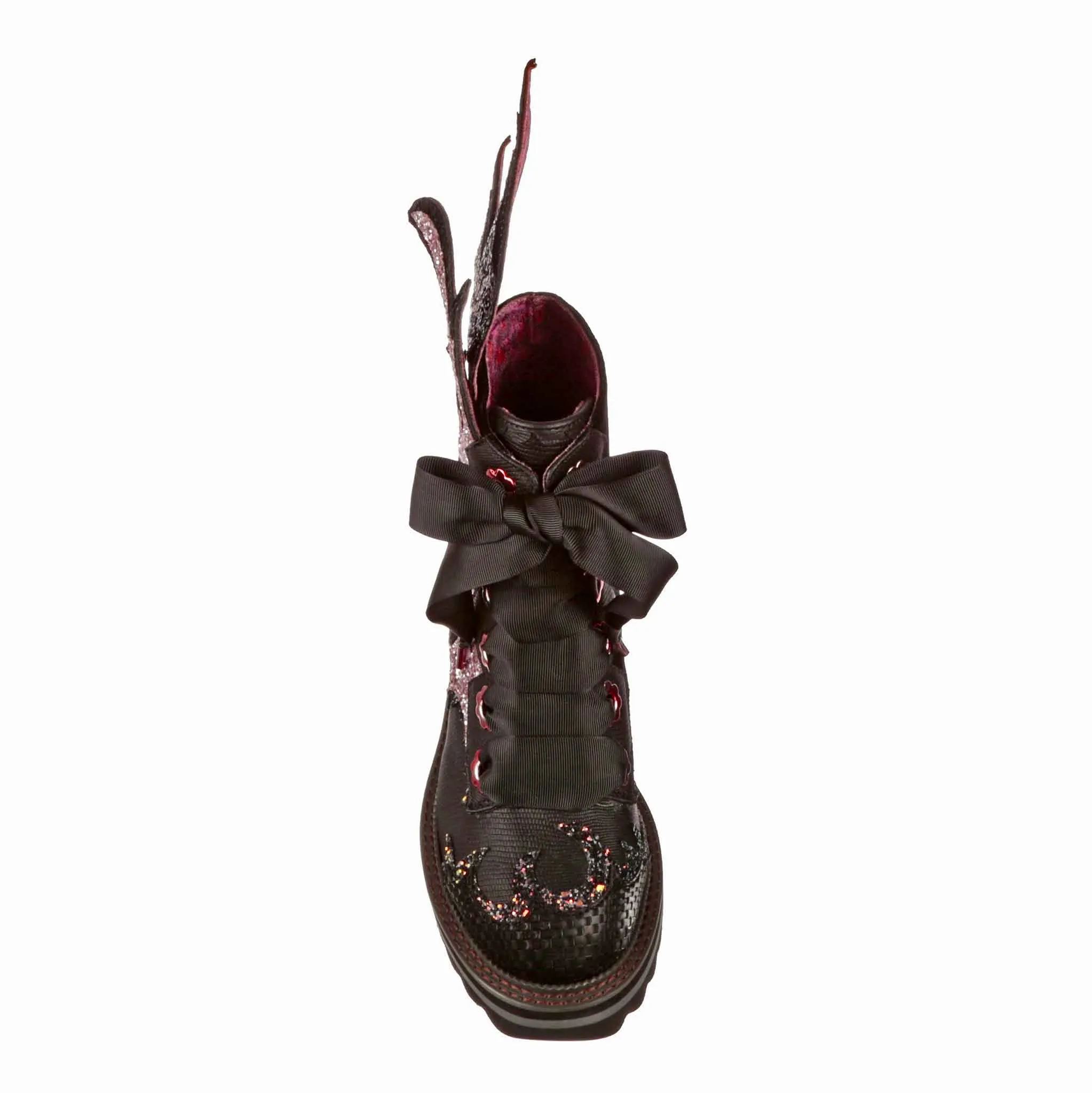Irregular Choice Womens Dragons & Fire Dragon Fyre Bug Ankle Boots - Purple