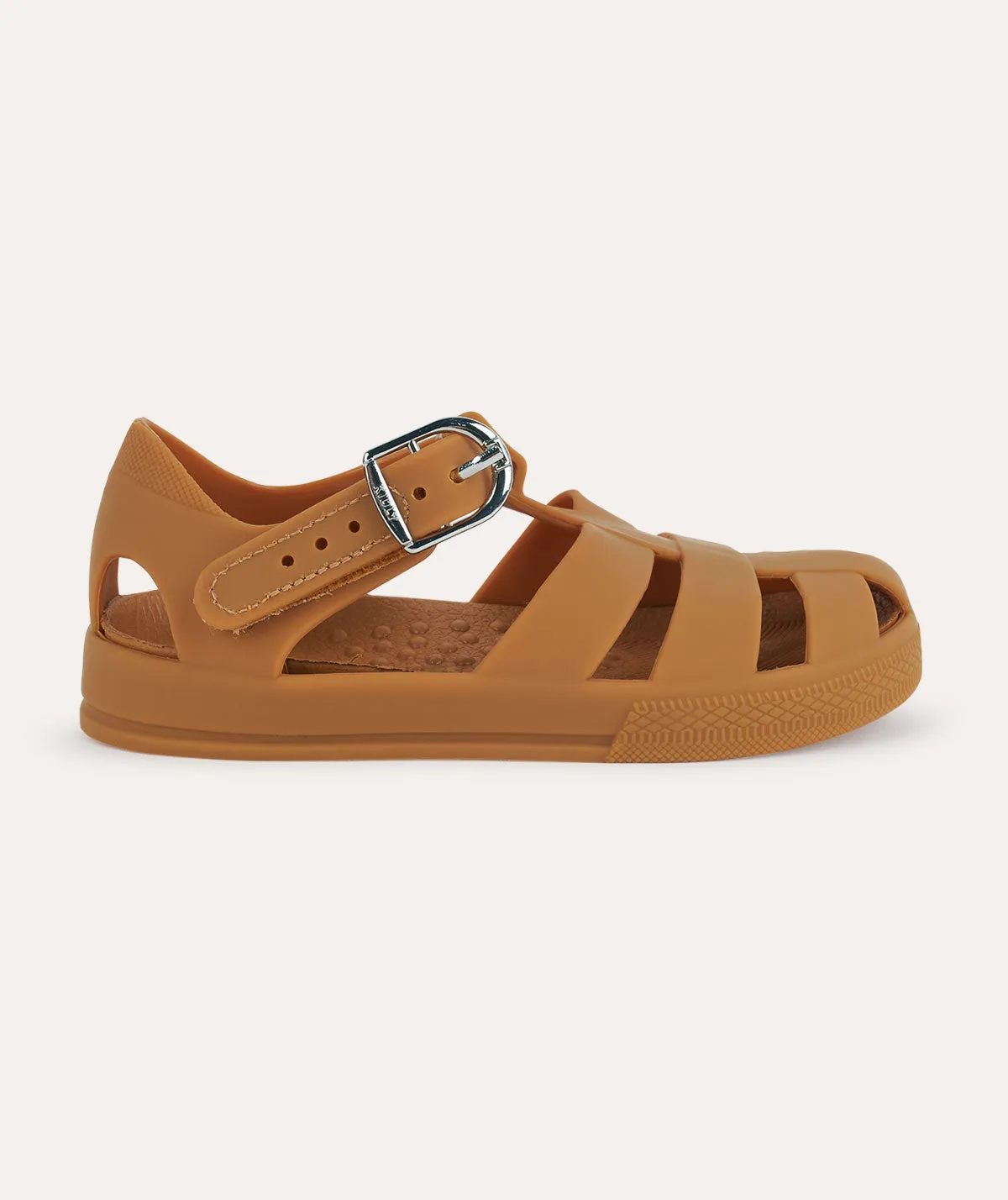 Jelly Sandal: Tan