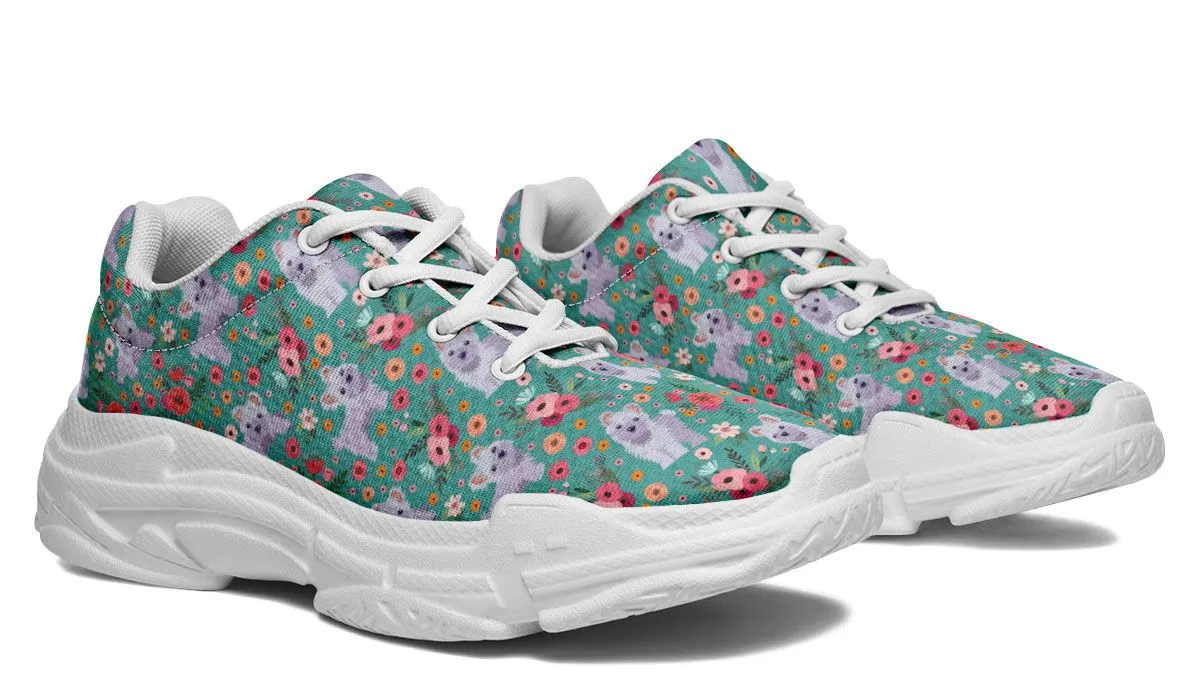 Maltese Flower Chunky Sneakers