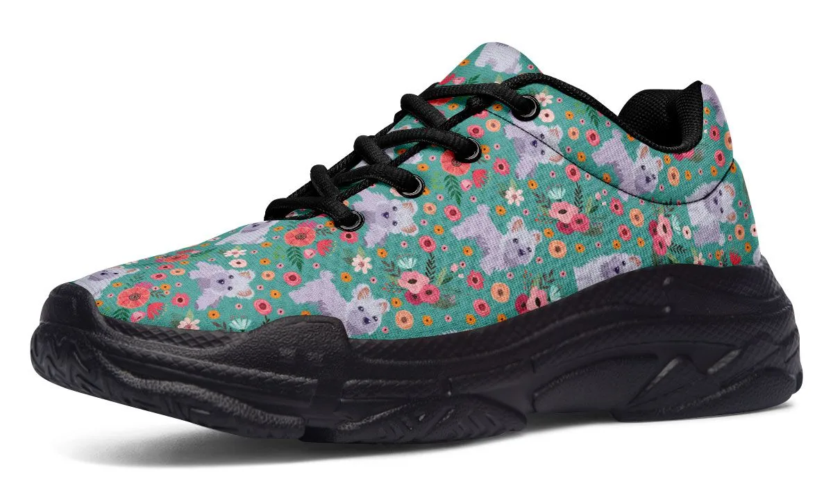 Maltese Flower Chunky Sneakers
