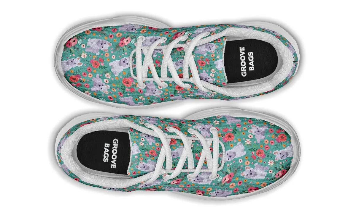 Maltese Flower Chunky Sneakers