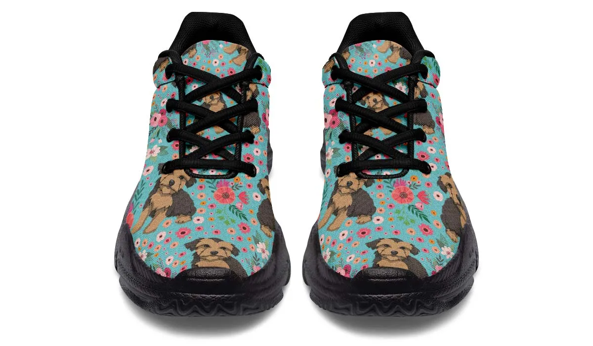 Morkie Flower Chunky Sneakers