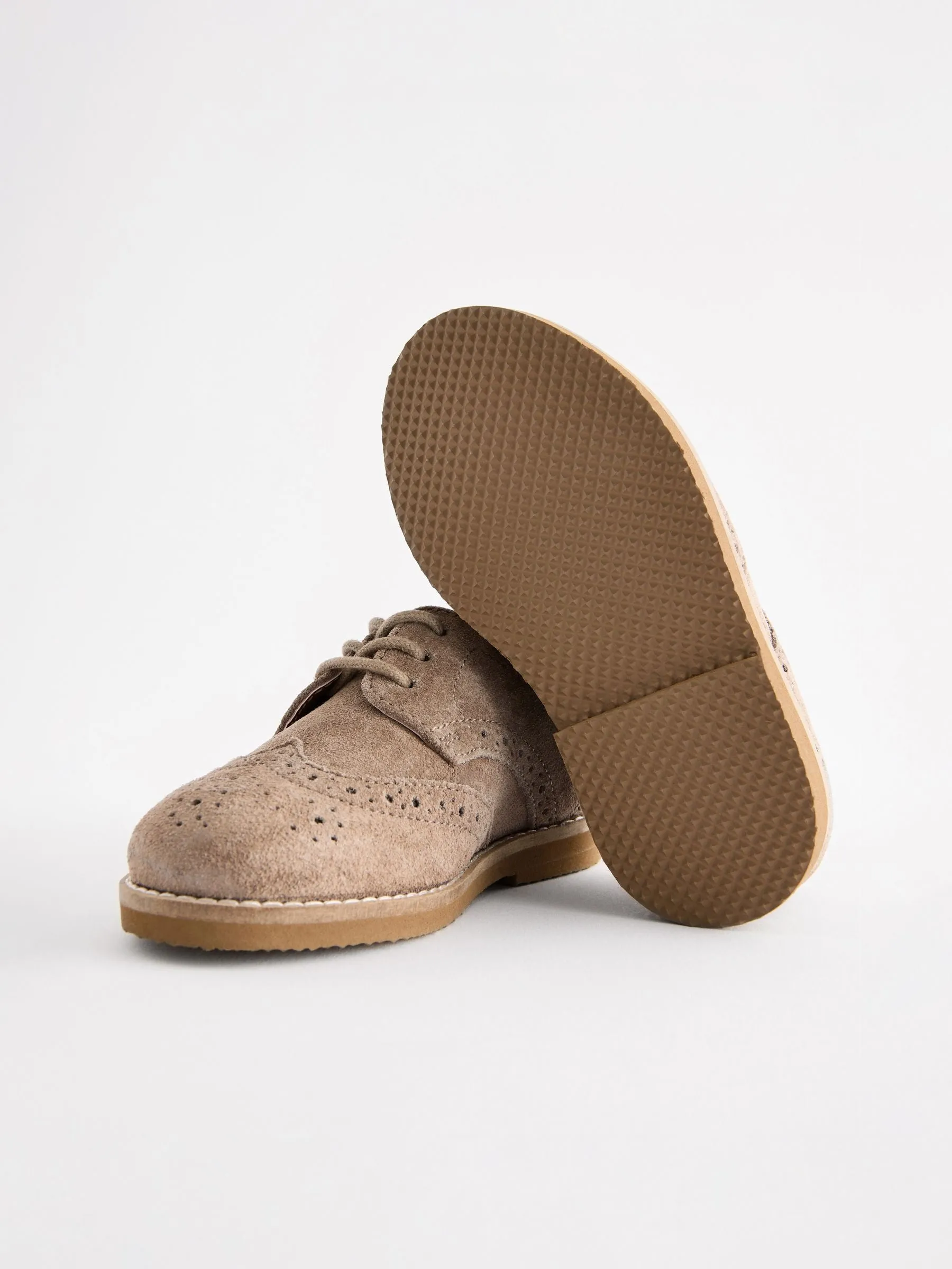 Neutral Standard Fit (F) Smart Leather Brogue Shoes