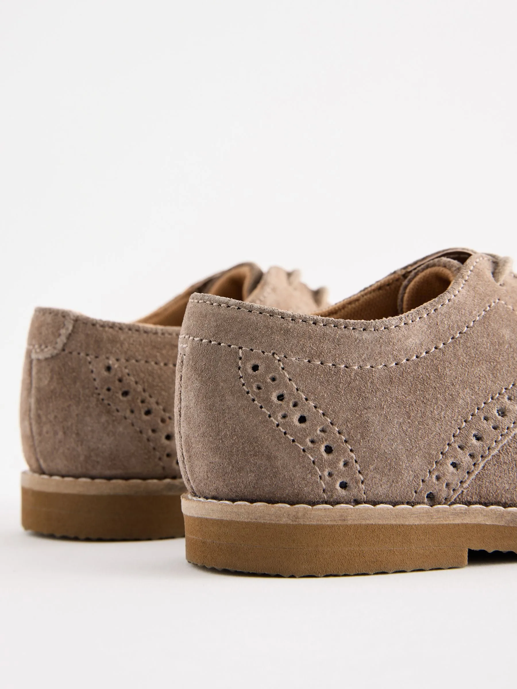 Neutral Standard Fit (F) Smart Leather Brogue Shoes