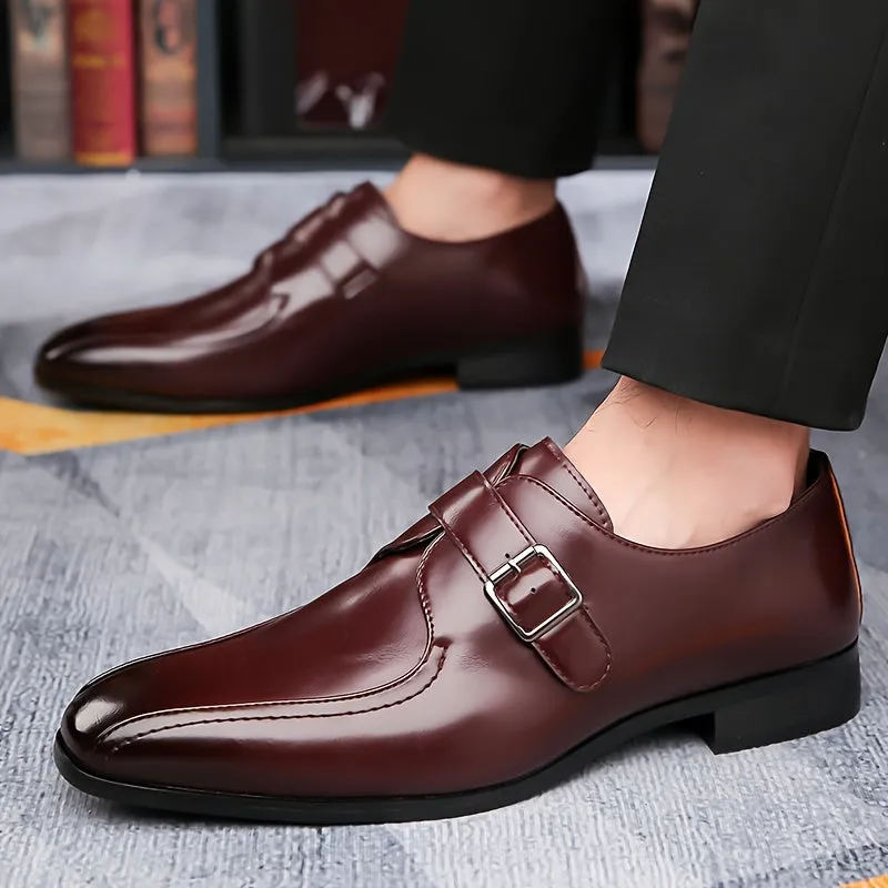 Plus Size Mens NonSlip Monk Shoes for All Occasions