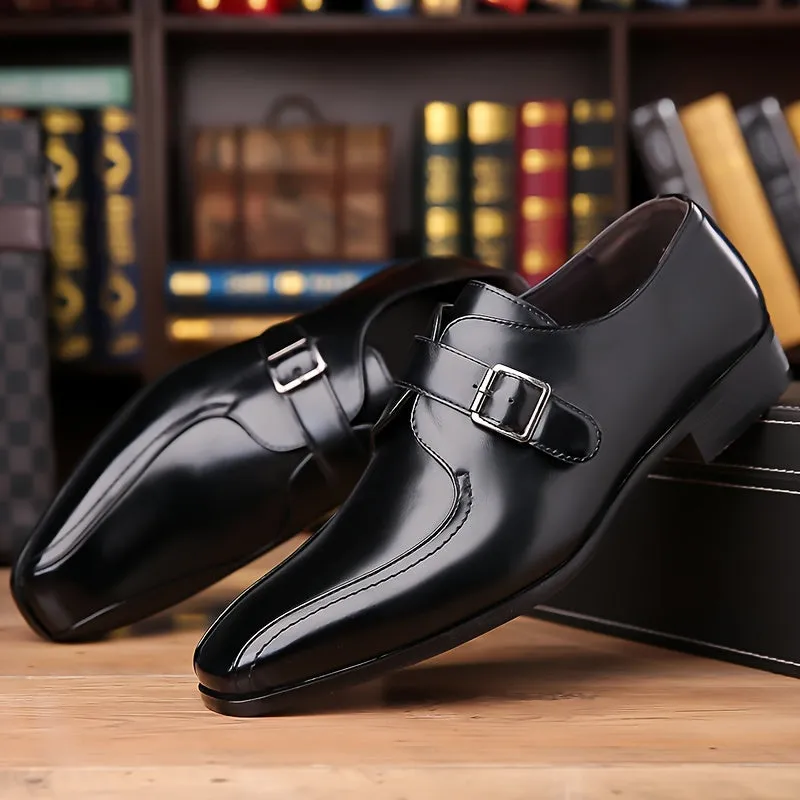 Plus Size Mens NonSlip Monk Shoes for All Occasions