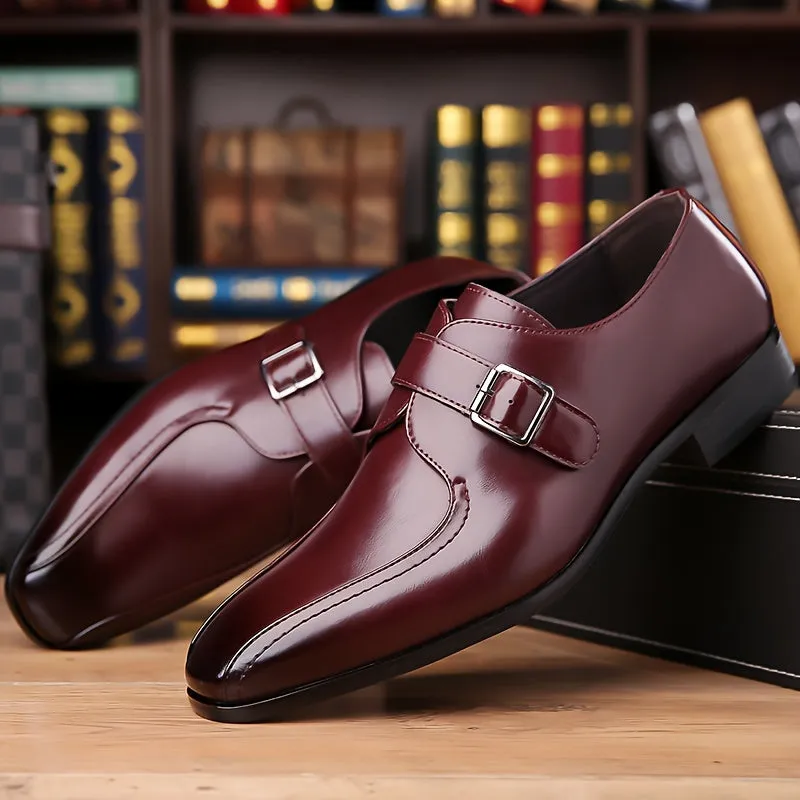 Plus Size Mens NonSlip Monk Shoes for All Occasions