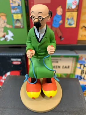Professor Calculus With Motorized Skates Resin Figure  Ref: 42197