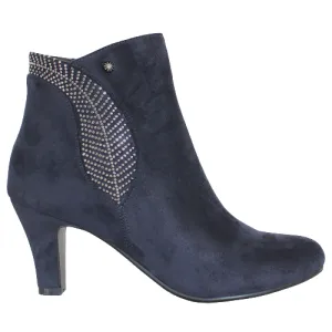 Redz Dressy Ankle Boots - D2659 - Navy