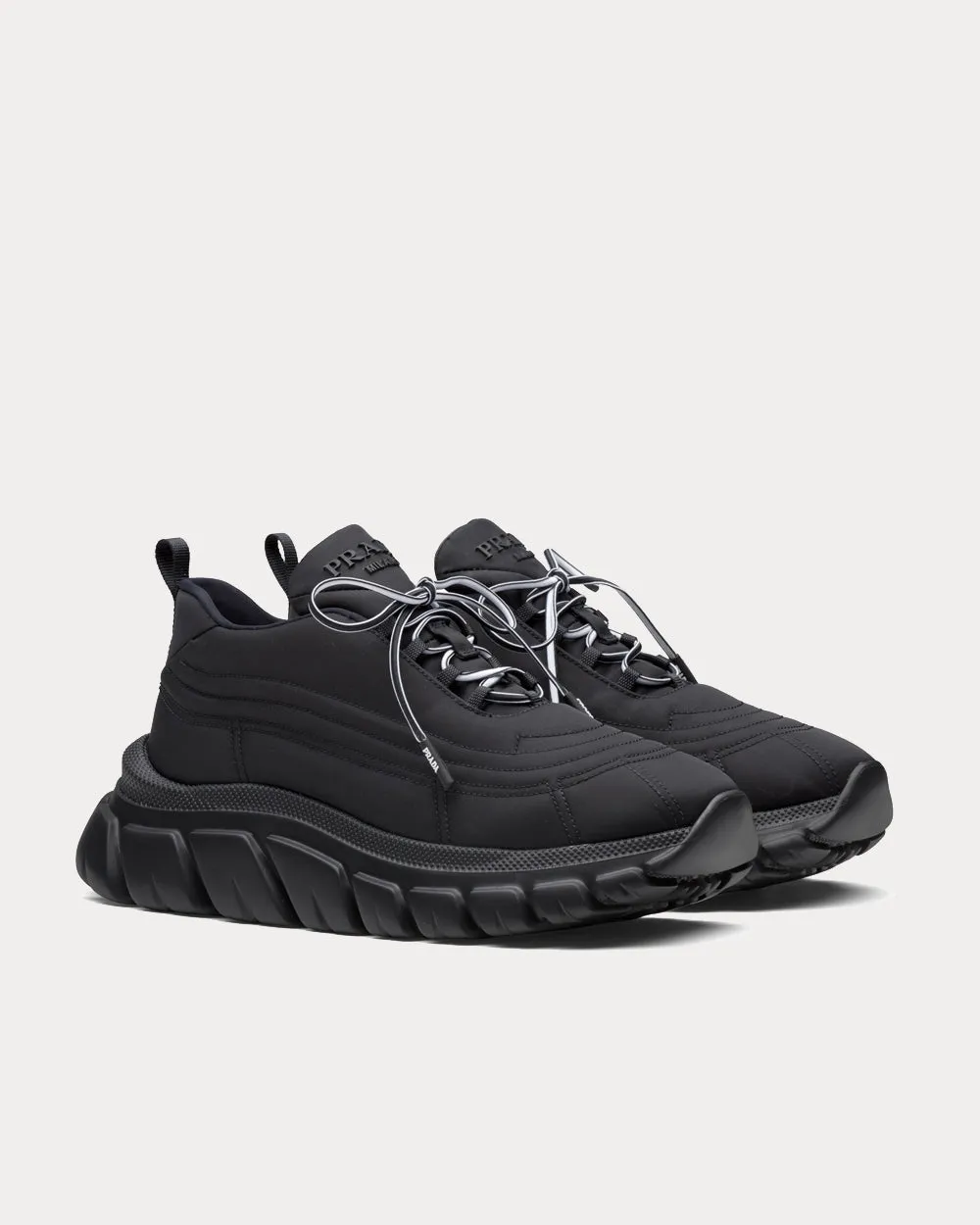 Rush Gabardine Re-Nylon Black Low Top Sneakers