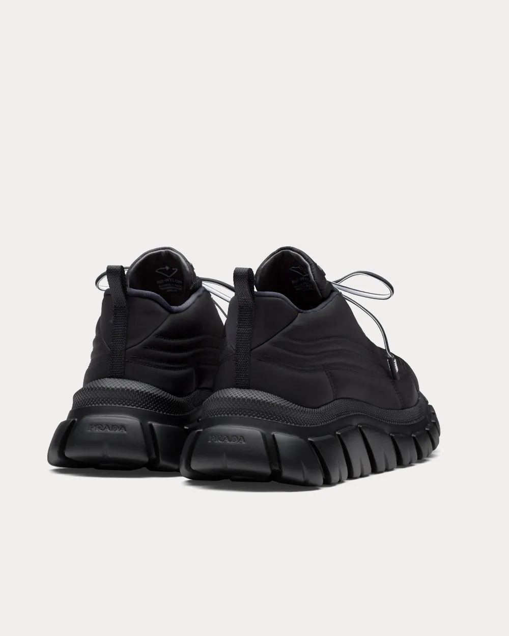 Rush Gabardine Re-Nylon Black Low Top Sneakers