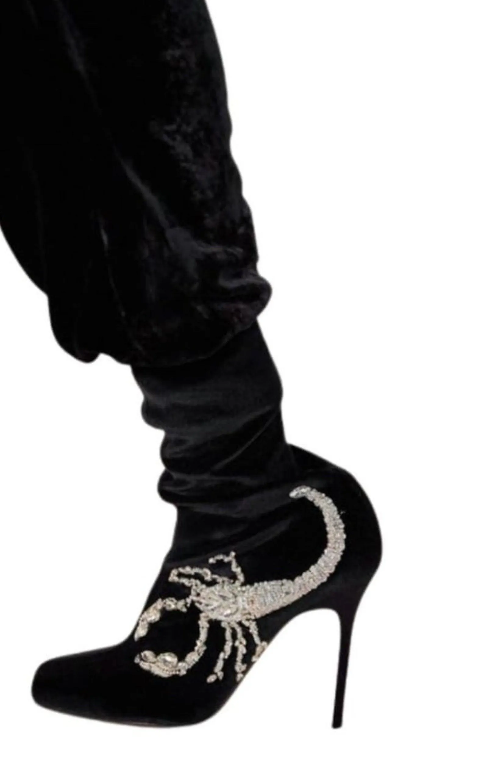 Scorpion Embellished Sock Boots