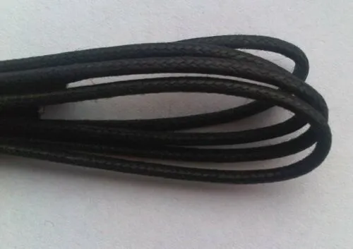 Shoe Lace Black 80cm Fine Round Thin 31 Inch For Dress Shoes Shoelaces New Waxy