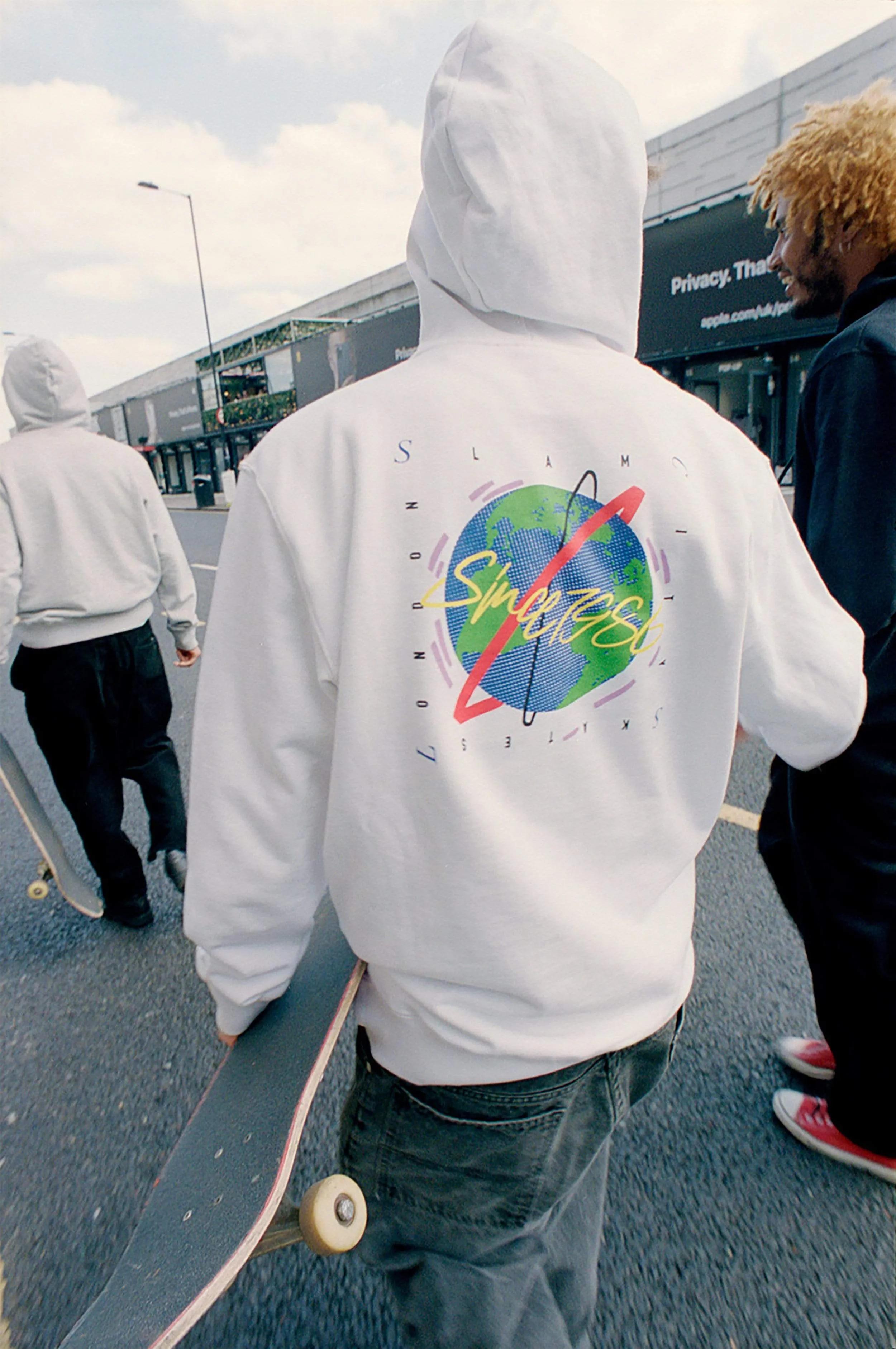 Slam City Skates World Gen Hood White