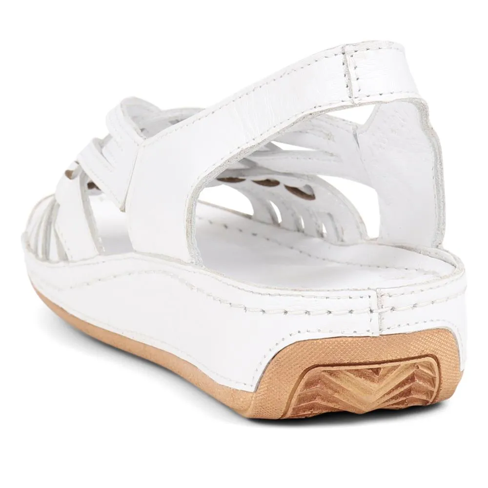 Soft Leather Slip-On Sandals  - KARY39009 / 325 512