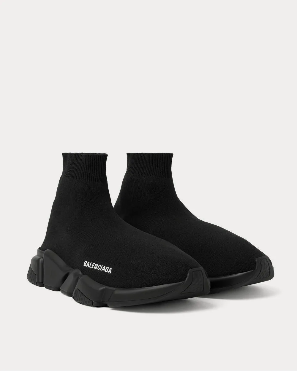 Speed Stretch-Knit Slip-On  Black high top sneakers