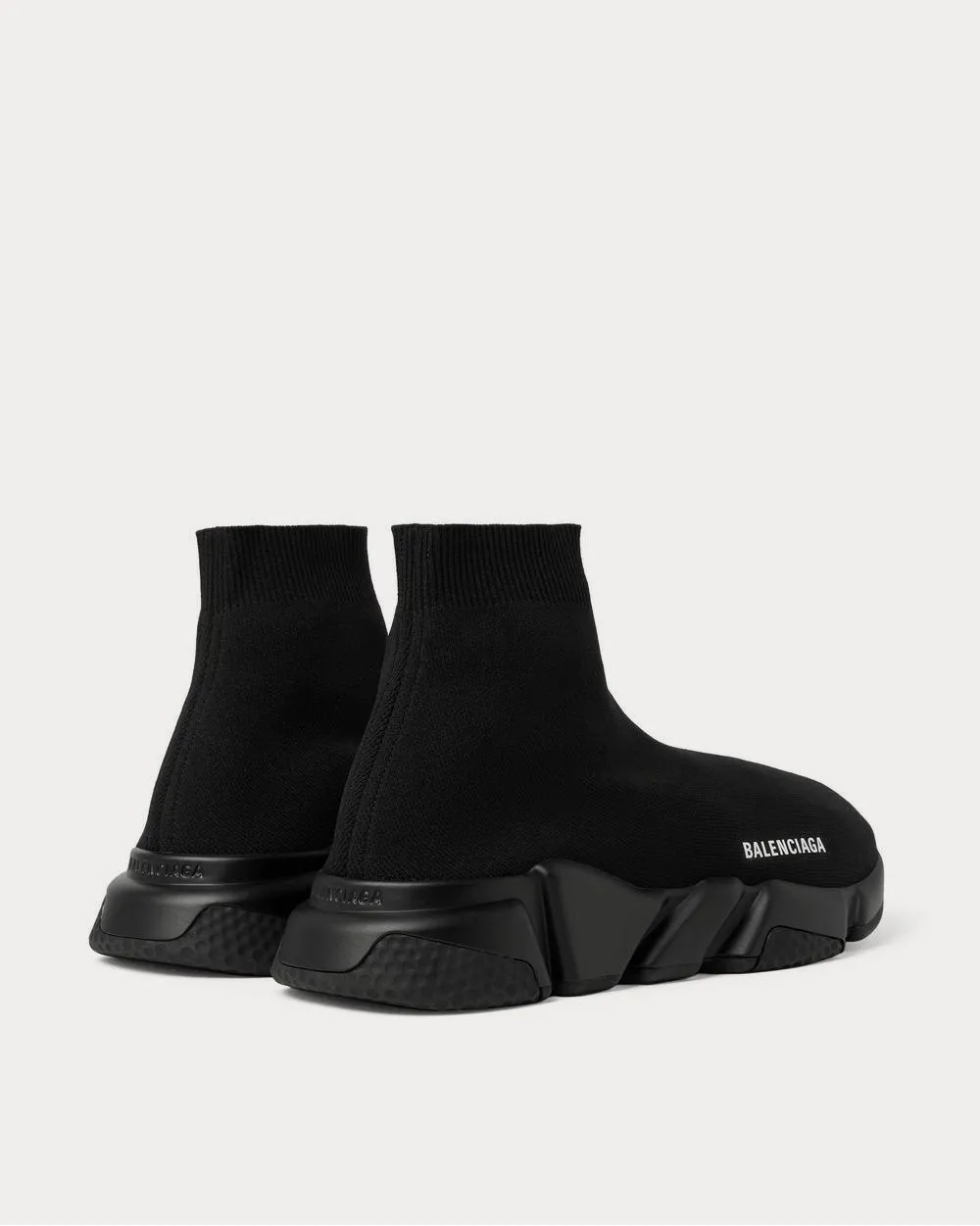 Speed Stretch-Knit Slip-On  Black high top sneakers