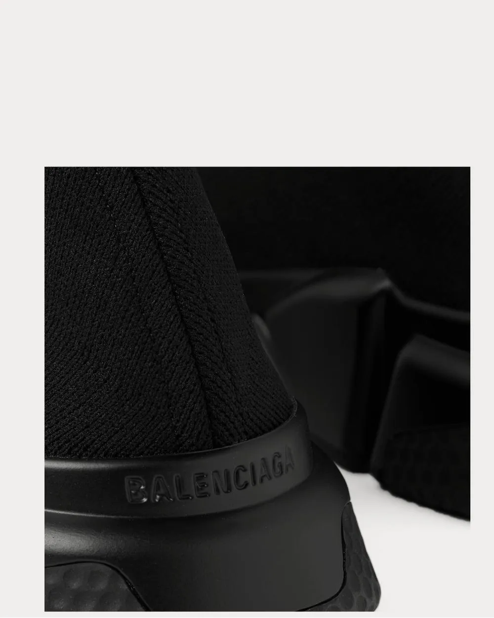 Speed Stretch-Knit Slip-On  Black high top sneakers