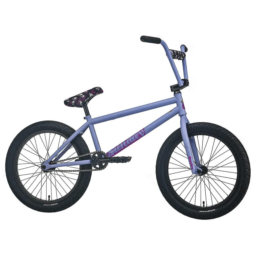 Sunday 2023 Street Sweeper Jake Seeley Signature 20.75″ Complete BMX Bike - Matte Blue Lavender (LHD)