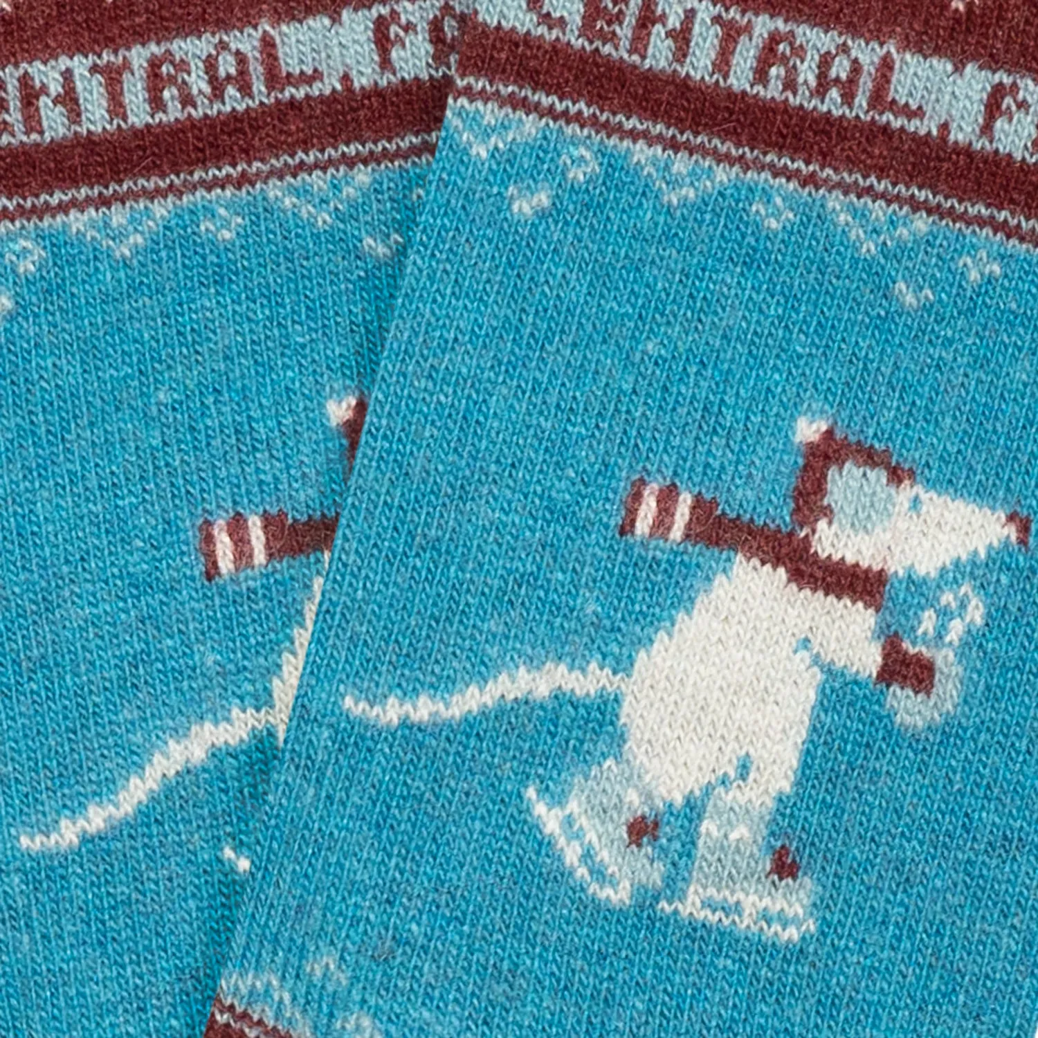 Winter Skating Mouse - Dark-Red