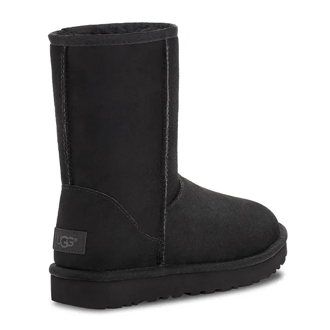 Womens UGG Black Classic Short II Boots