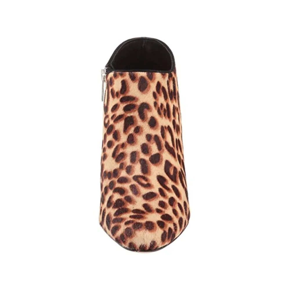 Yelm Leopard Haircalf Pelle Moda Ankle Boots